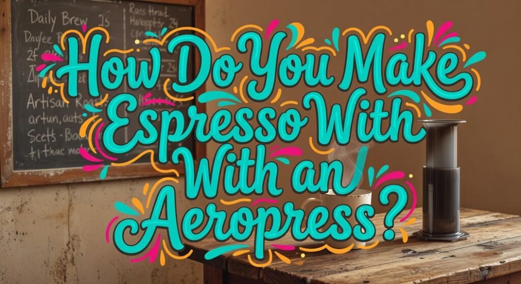 aeropress espresso brewing steps