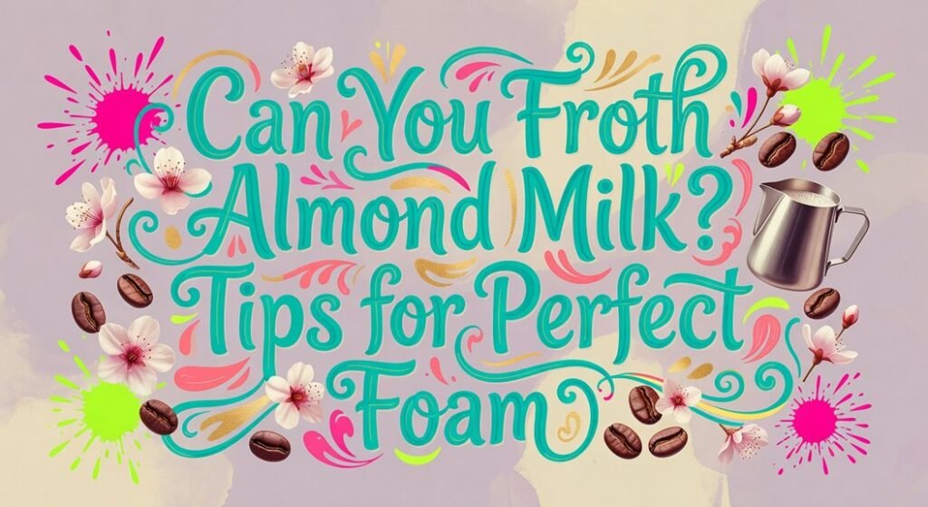 almond milk frothing tips
