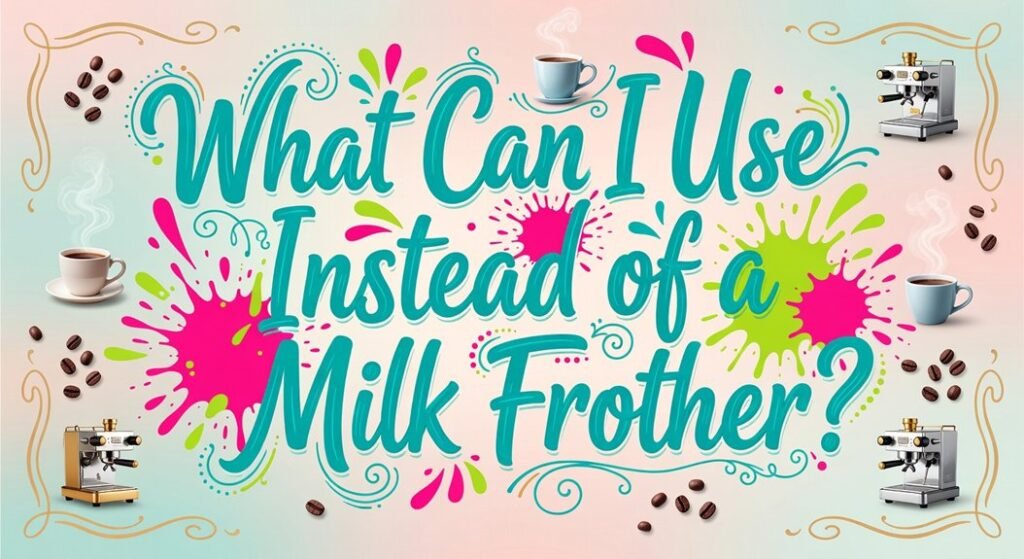 alternative milk frothing methods