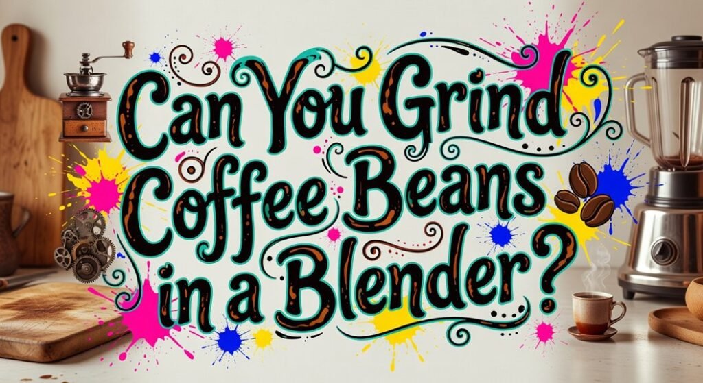 blender not ideal for grinding coffee beans