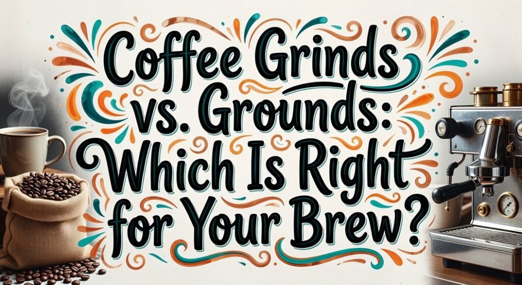 choosing coffee grinds vs grounds