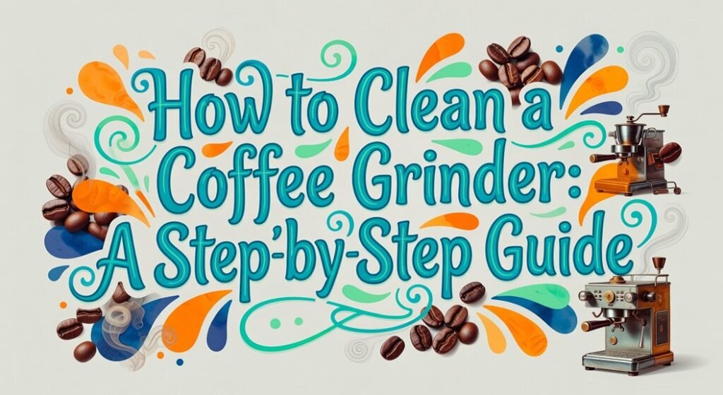 cleaning coffee grinder stepwise