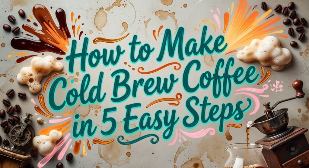 cold brew coffee steps