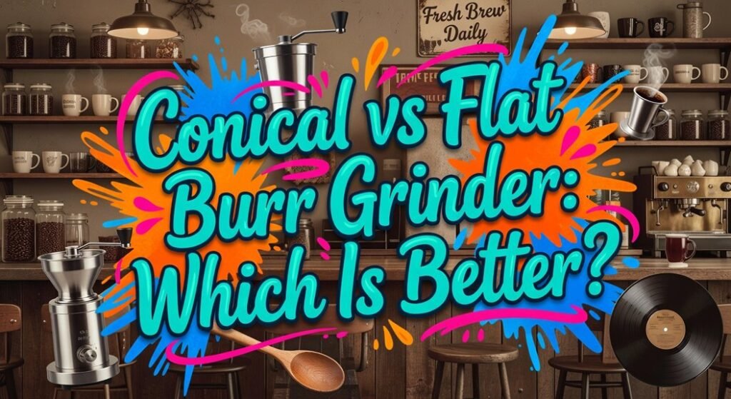 conical vs flat burrs