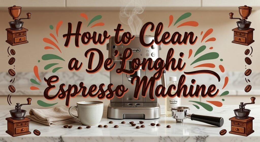 de longhi espresso cleaning steps