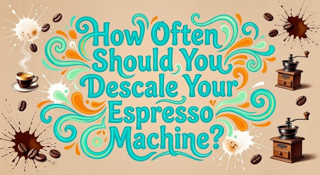descale espresso machine regularly