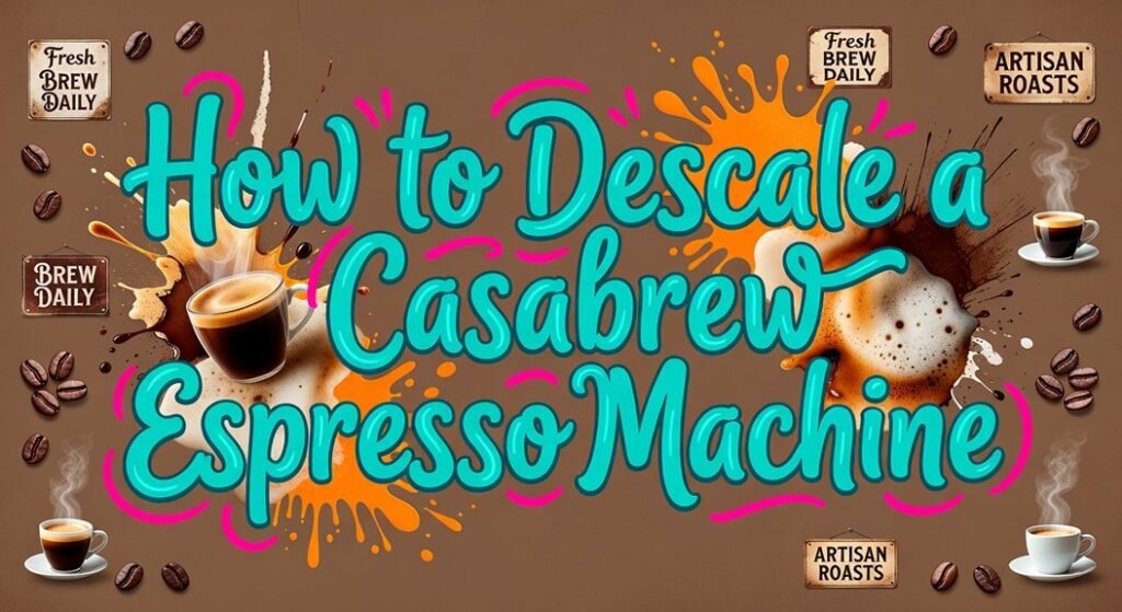descaling casabrew espresso machine
