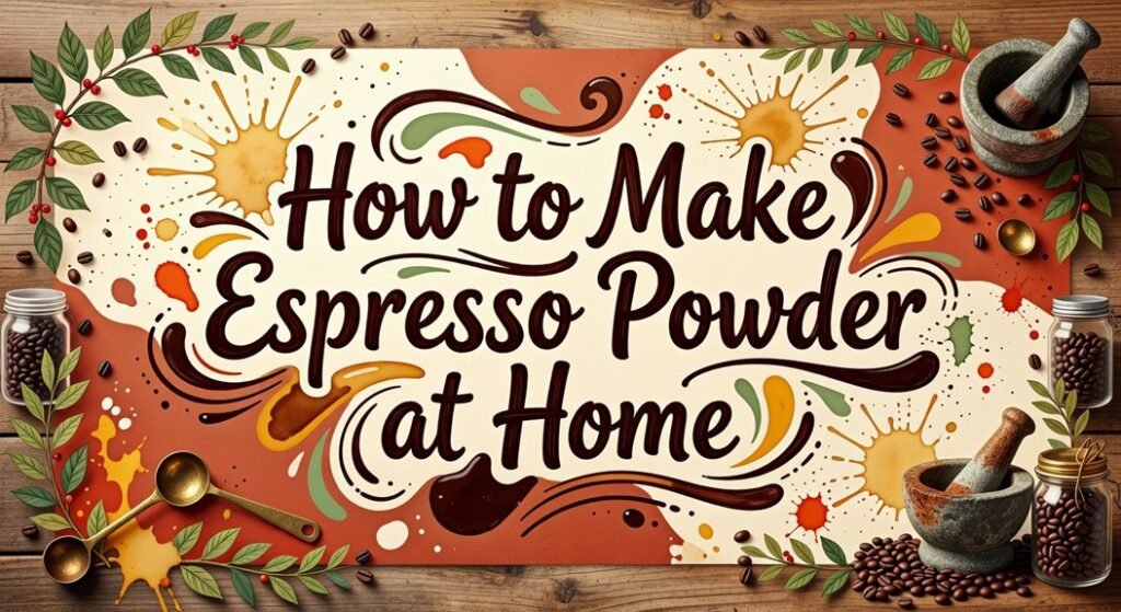 diy espresso powder recipe