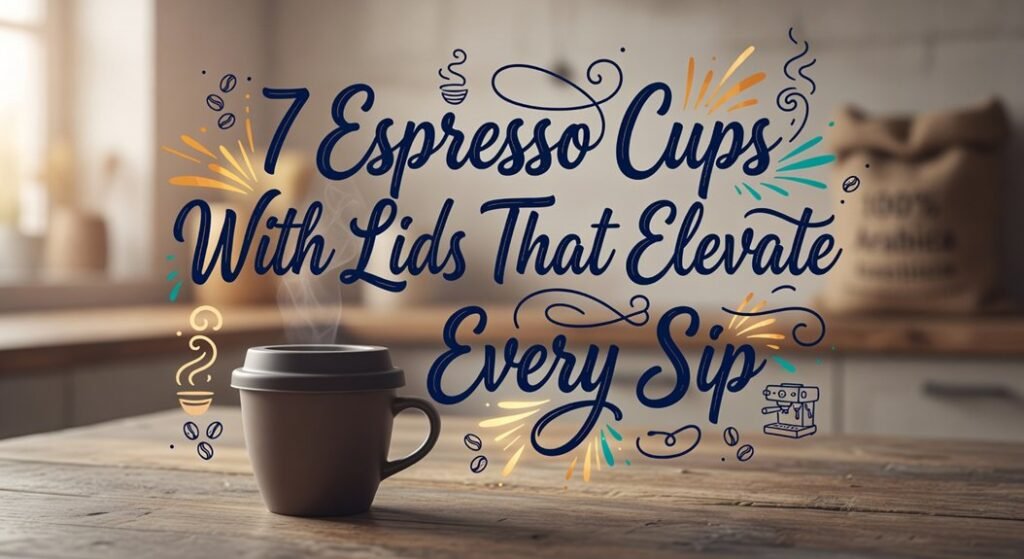 elevated espresso cup lids