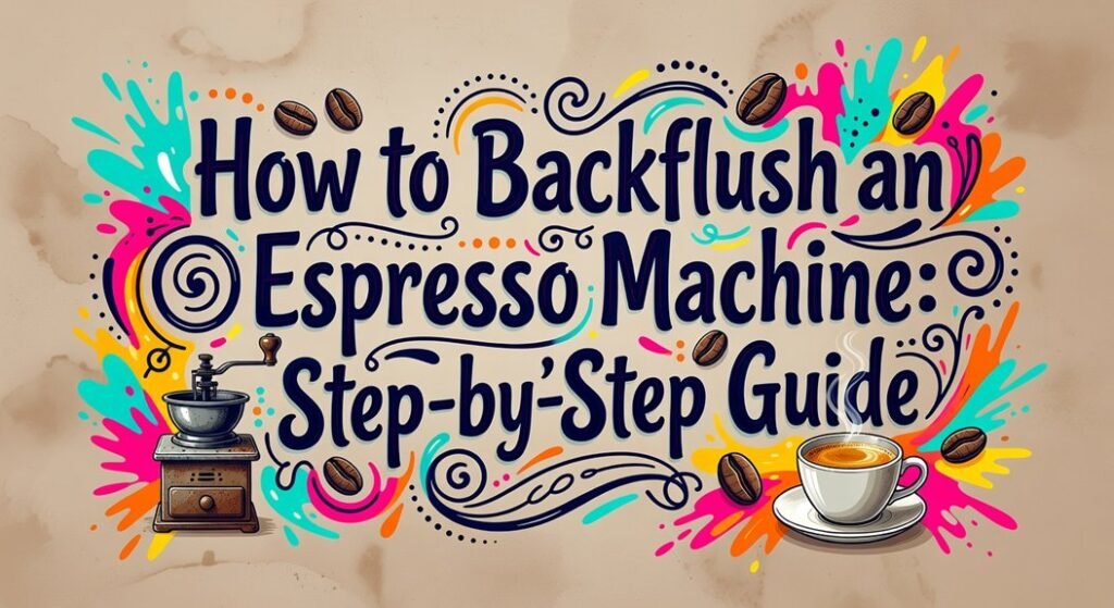 espresso machine backflush steps