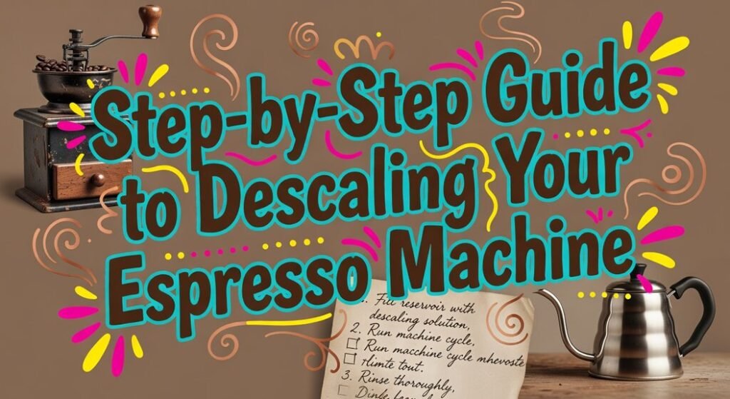 espresso machine descaling steps