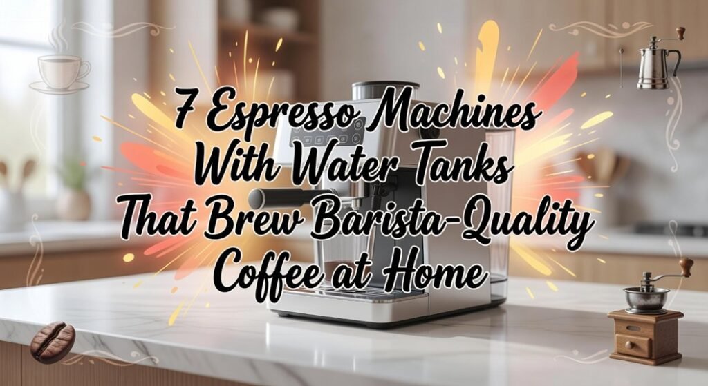 espresso machines with tanks