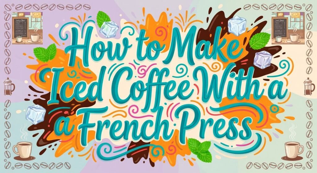 french press iced coffee