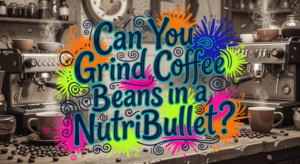grinding coffee beans in nutribullet