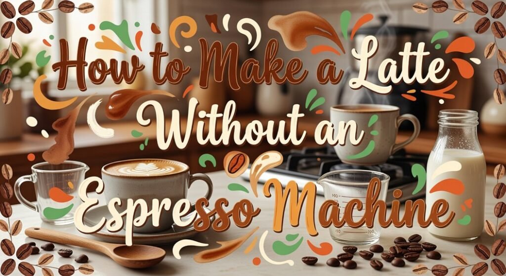 homemade latte without machine