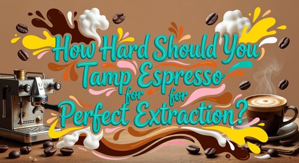 ideal espresso tamp pressure