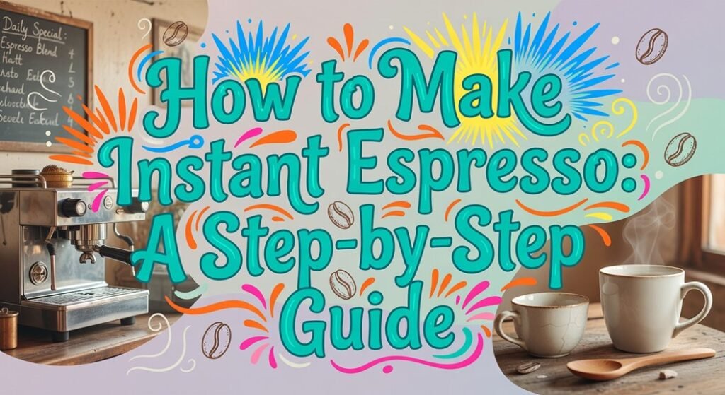 instant espresso preparation steps