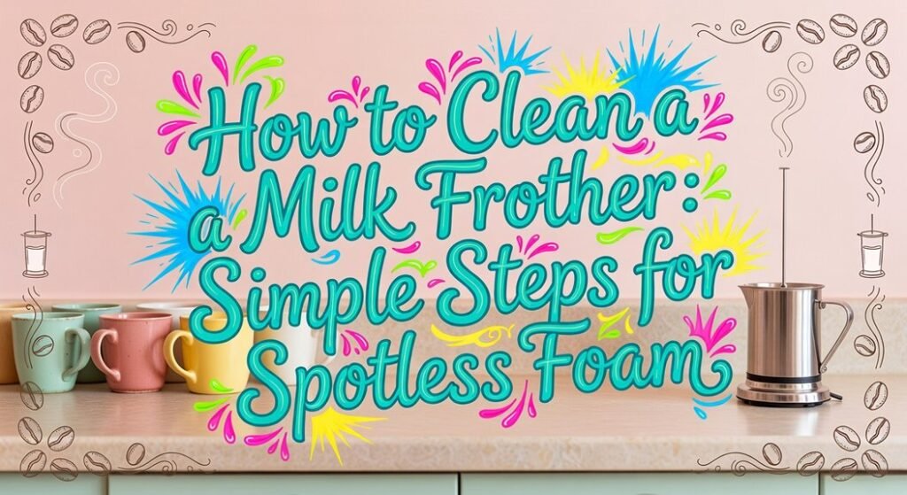 milk frother cleaning steps