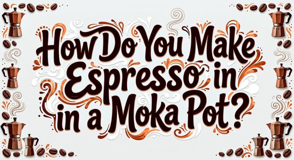 moka pot espresso steps
