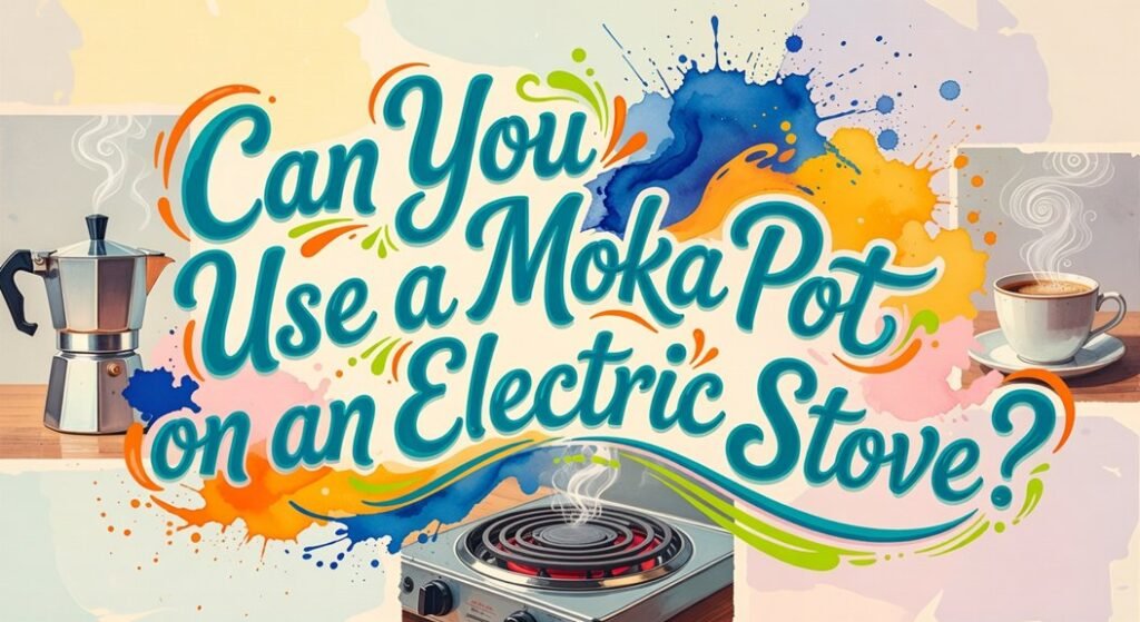 moka pot on electric stove
