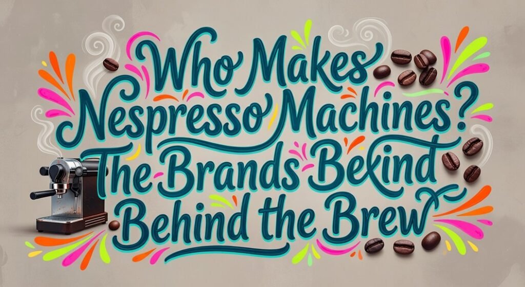 nespresso machine manufacturers revealed