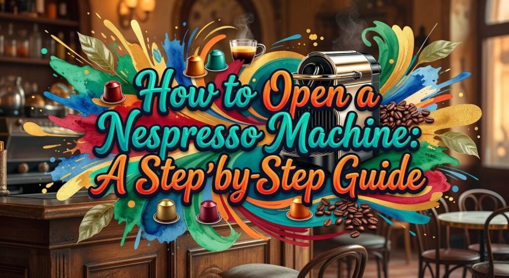 opening nespresso machine steps