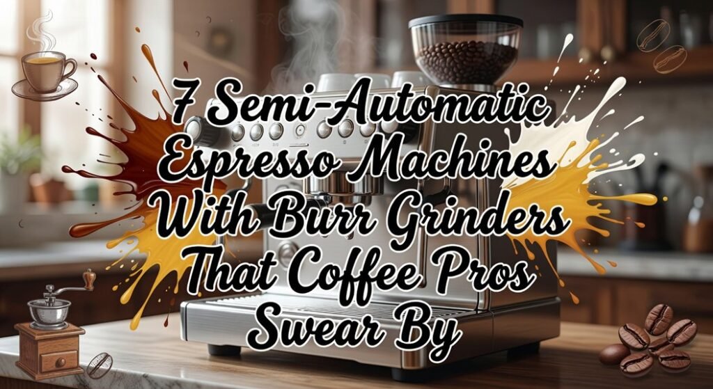 semi automatic espresso with burr grinders