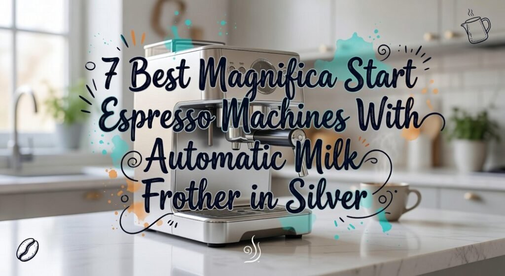 silver espresso machines with milk frother