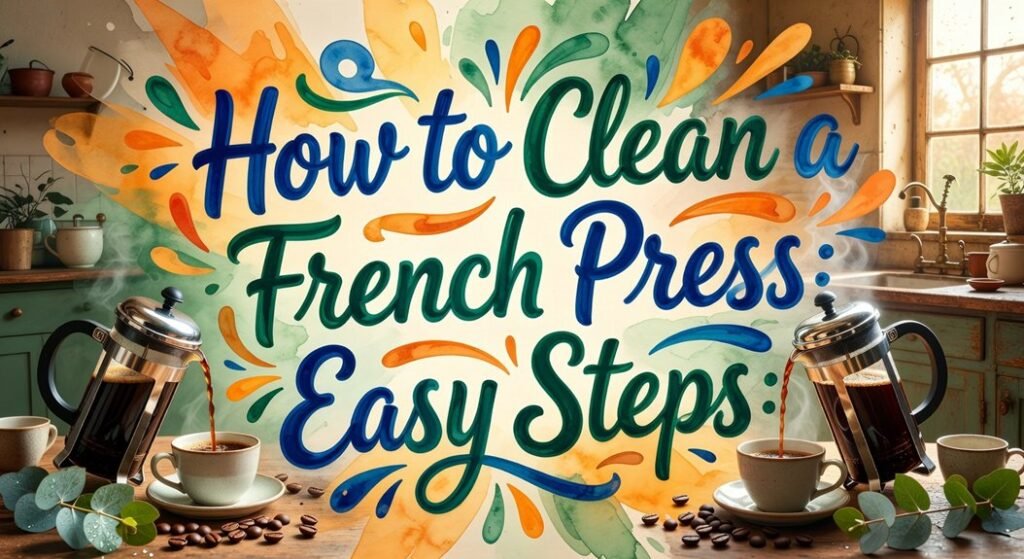simple french press cleaning