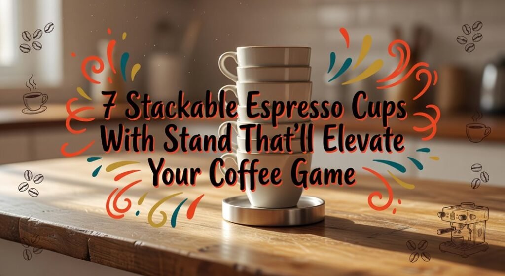 stackable espresso cups stand