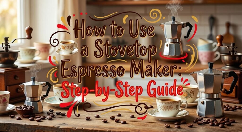 stovetop espresso brewing steps